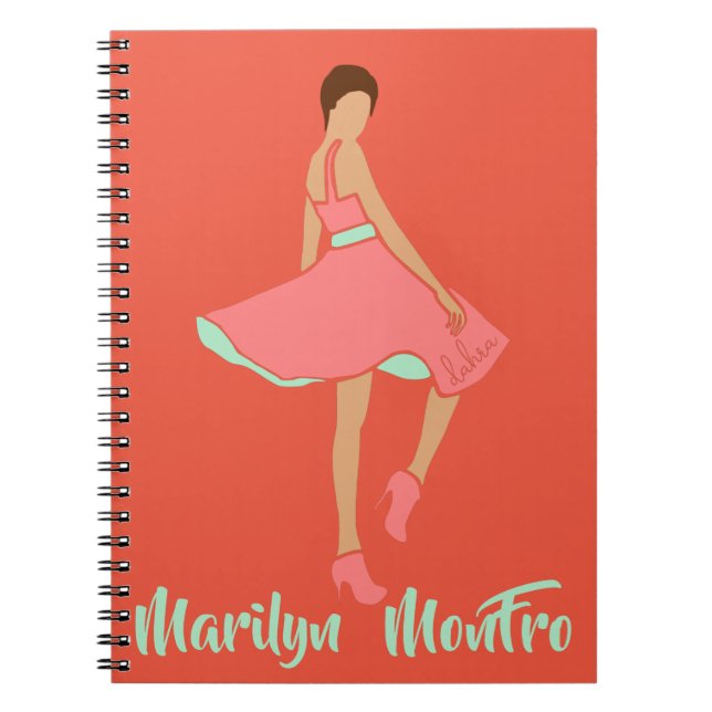 Marilyn MonFRO AFRoCA Afro Africa Black Woman Notizblock (Vorderseite)