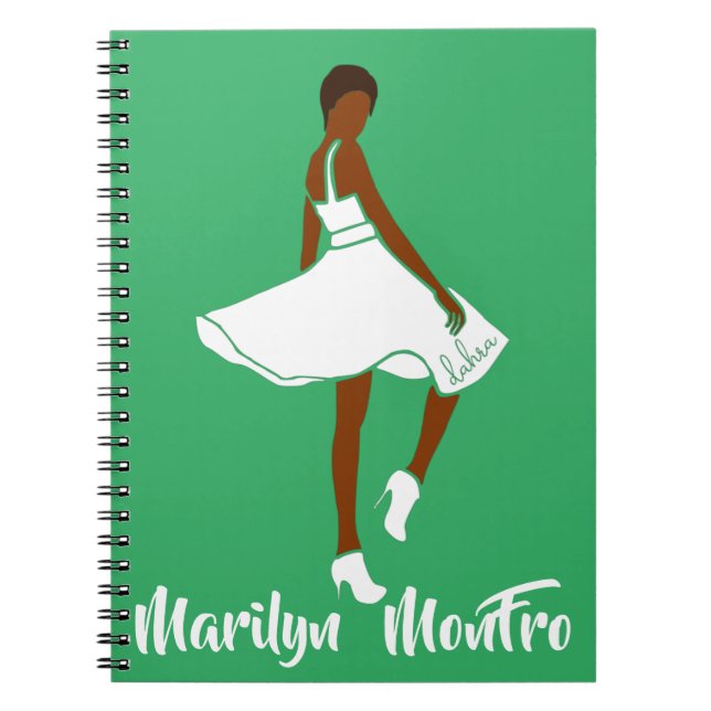 Marilyn MonFRO AFRoCA Afro Africa Black Woman Notizblock (Vorderseite)