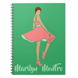 Marilyn MonFRO AFRoCA Afro Africa Black Woman Notizblock