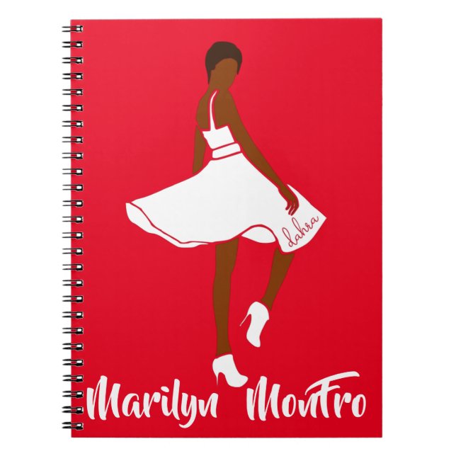 Marilyn MonFRO AFRoCA Afro Africa Black Woman Notizblock (Vorderseite)