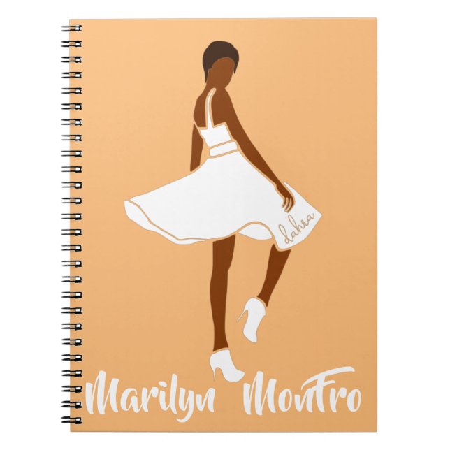 Marilyn MonFRO AFRoCA Afro Africa Black Woman Notizblock (Vorderseite)
