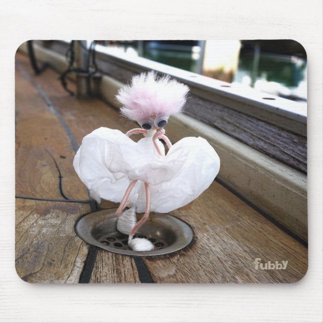 Marilyn Monroe pose in Witte rok door fubby. Mousepad (Vorne)