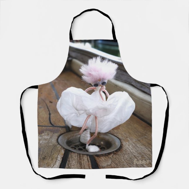 Marilyn Monroe pose in Witte rok door fubby. Schürze (Vorderseite)