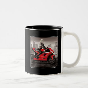 Marilyns Motorrad Zweifarbige Tasse