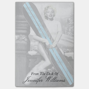 Marilyn's Snowboard Post-it Klebezettel