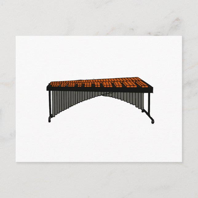 Marimba Design Grafik 1 Postkarte (Vorderseite)