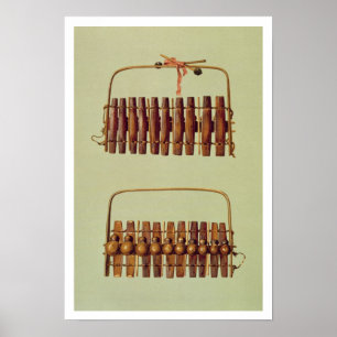 Marimba, Front und hintere Ansichten, Poster