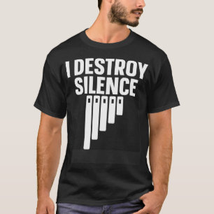 Marimba Instrument I zerstört Stille T-Shirt