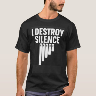Marimba Instrument I zerstört Stille T-Shirt