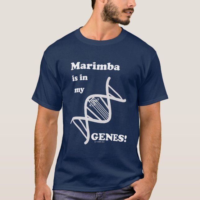Marimba ist in meinen Genen T-Shirt (Vorderseite)