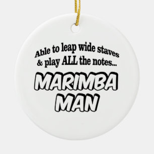 Marimba Man - Musiksuperheld Keramik Ornament