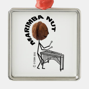 Marimba-Nuss Ornament Aus Metall