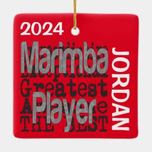 Marimba Player Extraordinaire CUSTOM Keramikornament