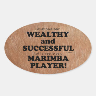 Marimba Reiche und erfolgreiche Oval Sticker