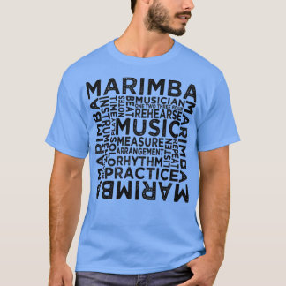 Marimba Typografie  T-Shirt
