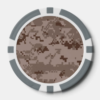 Marin Corps MARPAT Desert Camouflage Pokerchips