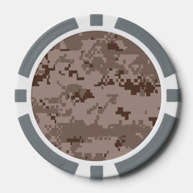 Marin Corps MARPAT Desert Camouflage Pokerchips (Vorderseite)