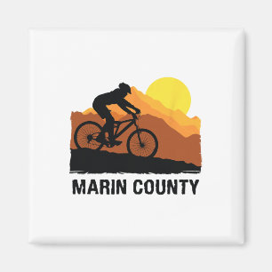 Marin County T-Shirt Mountainbike T-Shirt Mount Magnet