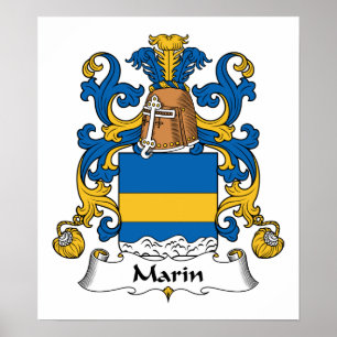 Marin Familienwappen Poster