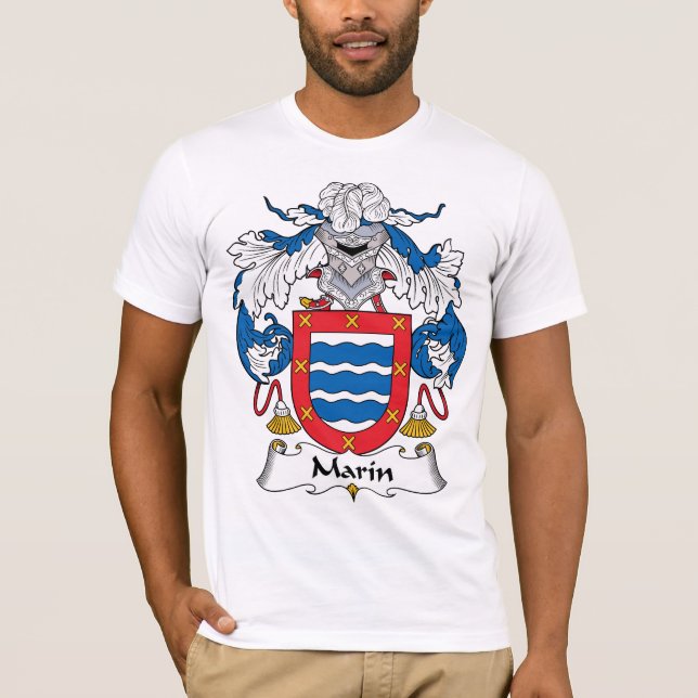 Marin-Familienwappen T-Shirt (Vorderseite)