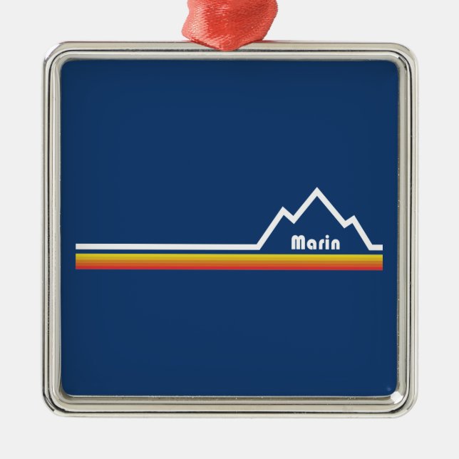 Marin, Kalifornien Ornament Aus Metall (Vorne)