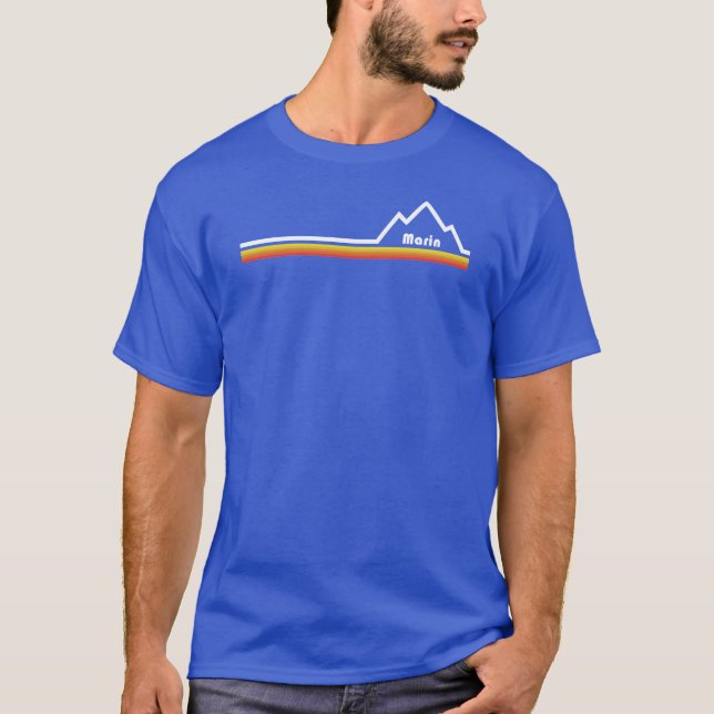 Marin, Kalifornien T-Shirt (Vorderseite)