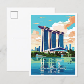Marina Bay Sands Kunstmuseum Postkarte