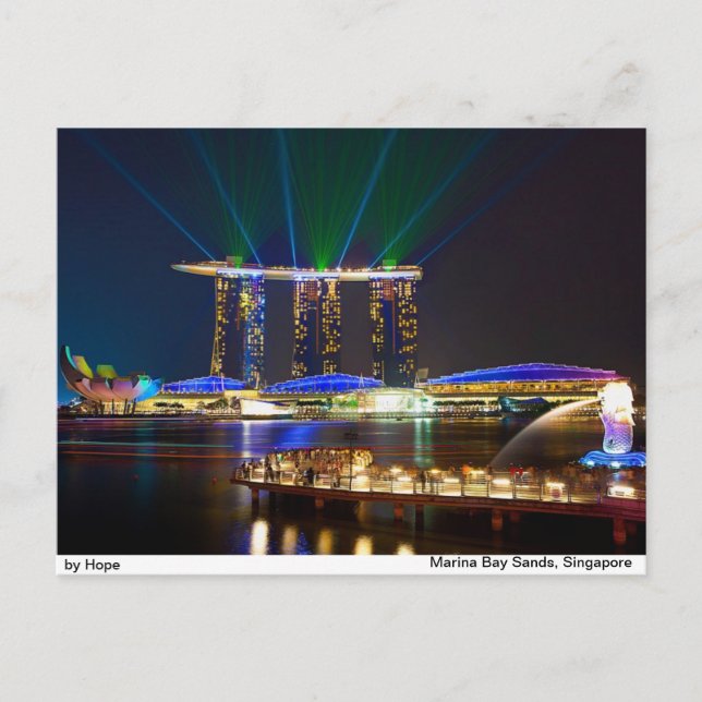 Marina Bay Sands Postkarte (Vorderseite)