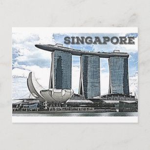 Marina Bay Sands - Singapur Postkarte