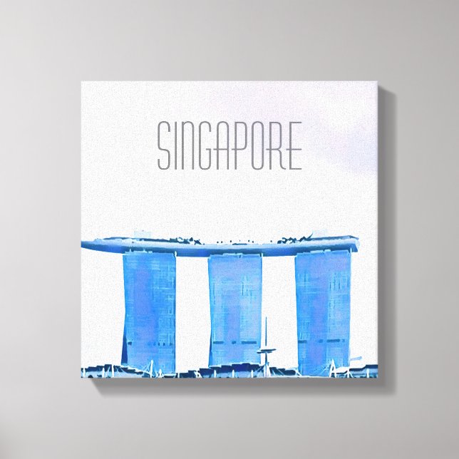 Marina Bay Sands Singapur Reise Leinwanddruck (Vorderseite)