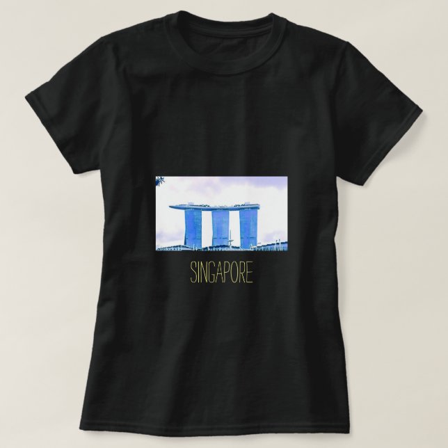 Marina Bay Sands Singapur Reise T-Shirt (Design vorne)