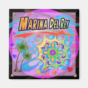 Marina Del Ray True Progress Magnet