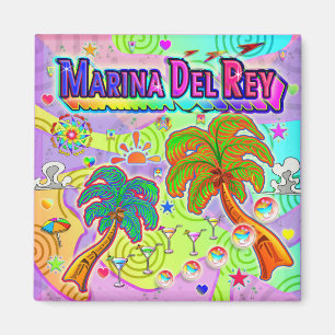 Marina del Ray Urlaub Ziel Magnet
