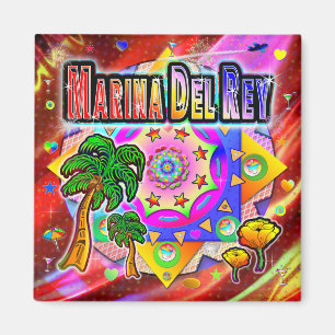 Marina Del Rey Amis Tropiques Magnet