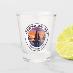 Marina del Rey Kalifornien Schnapsglas