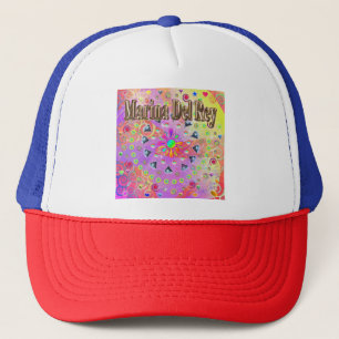 Marina Del Rey Lucky Golden Hat Truckerkappe