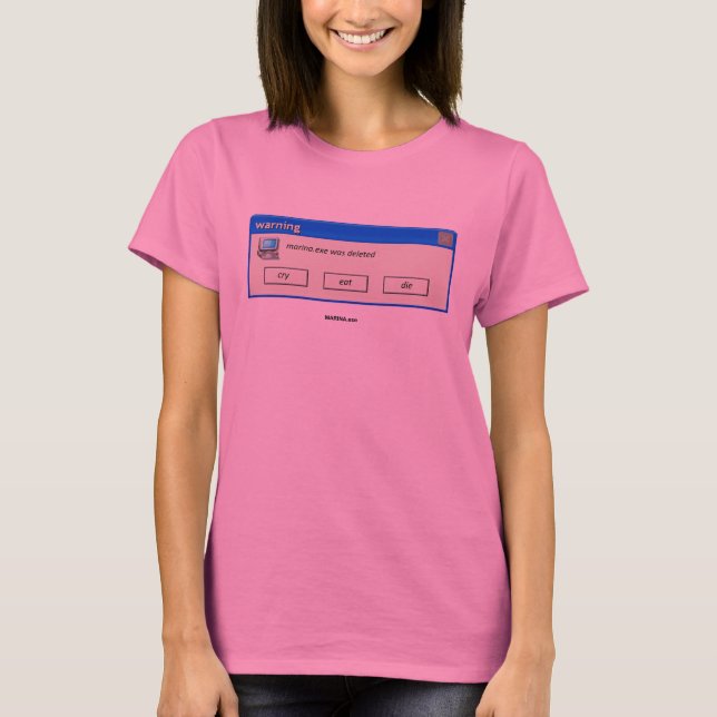 "MARINA.exe gelöscht" - Cyclone Krawatte-Dye T - S T-Shirt (Vorderseite)