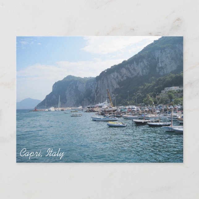 . Marina Grande, Capri, Italien Postkarte (Vorderseite)