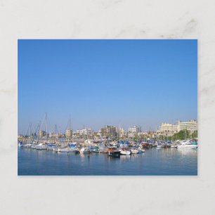 Marina in Larnaca, Zypern Postkarte