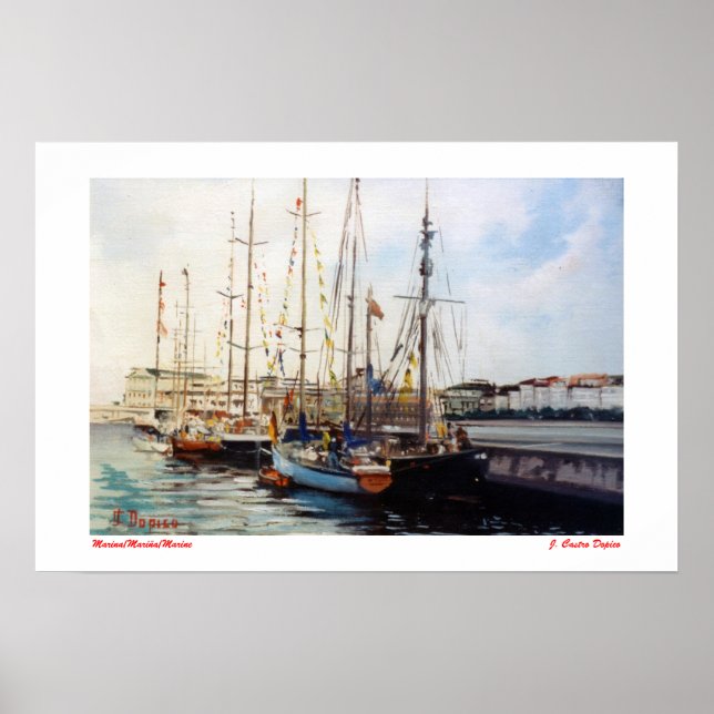Marina/Mariña/Marine Poster (Vorne)