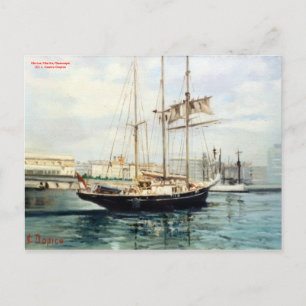 Marina/Mariña/Seascape Postkarte