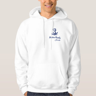Marina Piccola - Sorrento, Italien, weiß und blau Hoodie