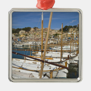 Marina, Port de Soller, Westküste, Mallorca, Silbernes Ornament