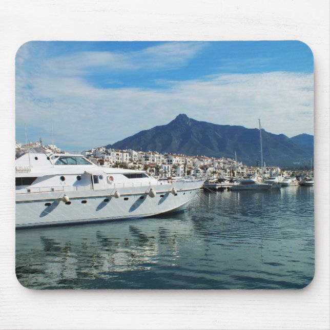 Marina, Puerto Banus, Spanien Mousepad (Vorne)