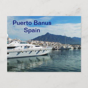 Marina, Puerto Banus, Spanien Postkarte