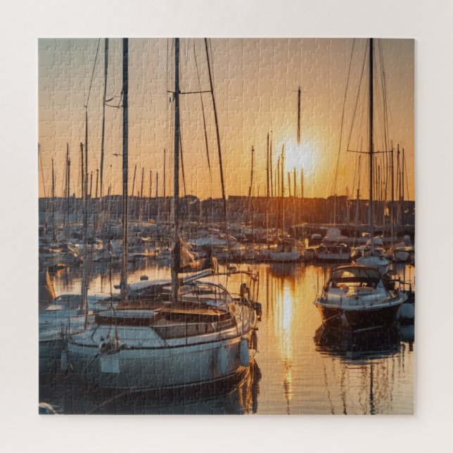 Marina-Sonnenuntergangs-Serenität (Vertikal)