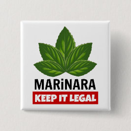 Marinara Behielt es Legal Basil Blätter Button