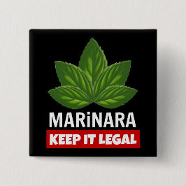 Marinara Behielt es Legal Basil Blätter Button