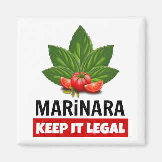 Marinara Behielt es Legal Basil Blätter Tomaten Magnet