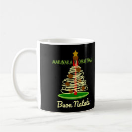 Marinara Christmas Buon Natale Spaghetti Tree Kaffeetasse